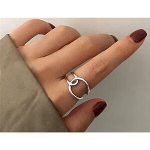 NEW Unisex Handmade‎ 925 Sterling Silver Knot Band Ring, Adjustable